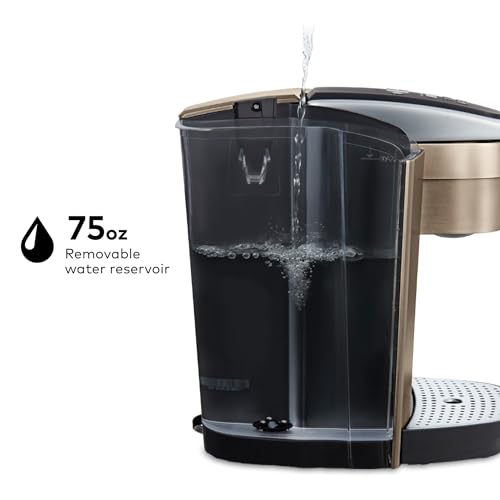Keurig K-Elite Single Serve K-Cup Pod Coffee Maker, with Strength and Temperature Control, Iced Coffee Capability, 8 to 12oz Brew Size, Programmable, Brushed Slate