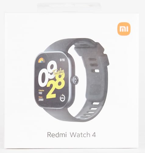 Xiaomi Redmi Watch 4 Smartwatch with 1.97" AMOLED Display with 390 x 450 Pixels and 60Hz, up to 20 Days Battery Life, HyperOS, Heart Rate and Blood Oxygen Measurements