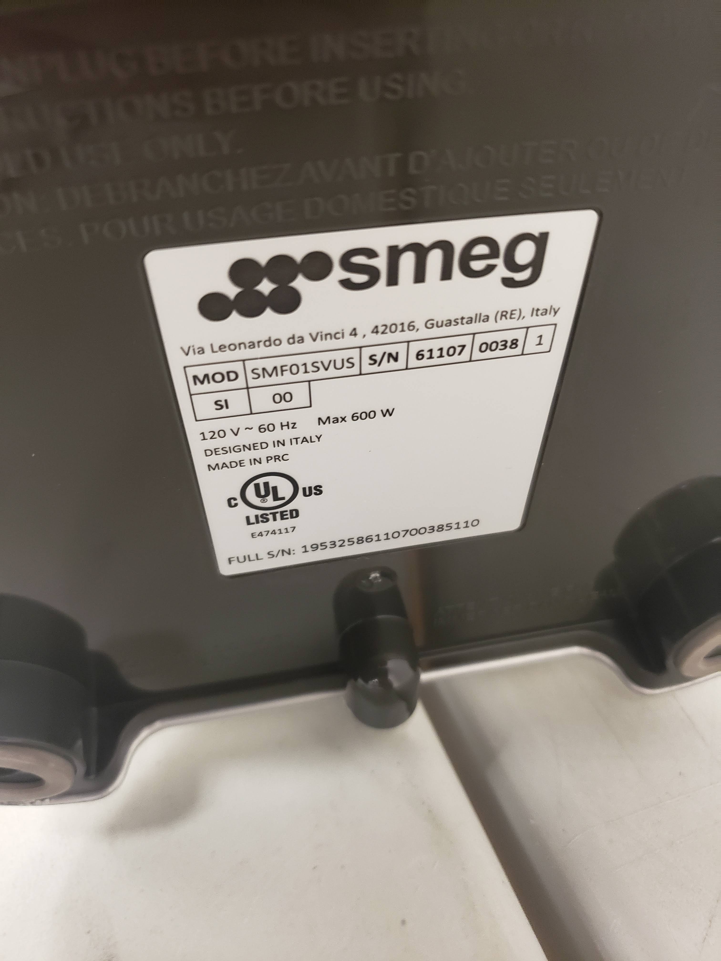Smeg 50s Style Stand Mixer - Silver
