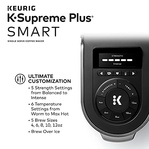 Keurig K-Supreme Plus SMART Single Serve Coffee Maker with illy Intenso Bold Roast 32 K-Cup Pods