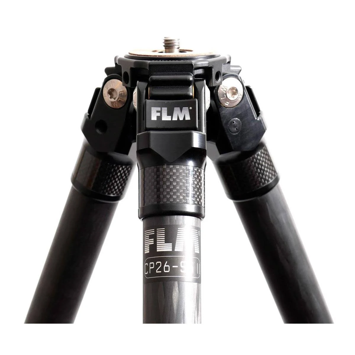 FLM CP26-Travel II 5-Section Carbon Fiber Tripod, 53.4x22 Maximum Height, 26 lbs Capacity