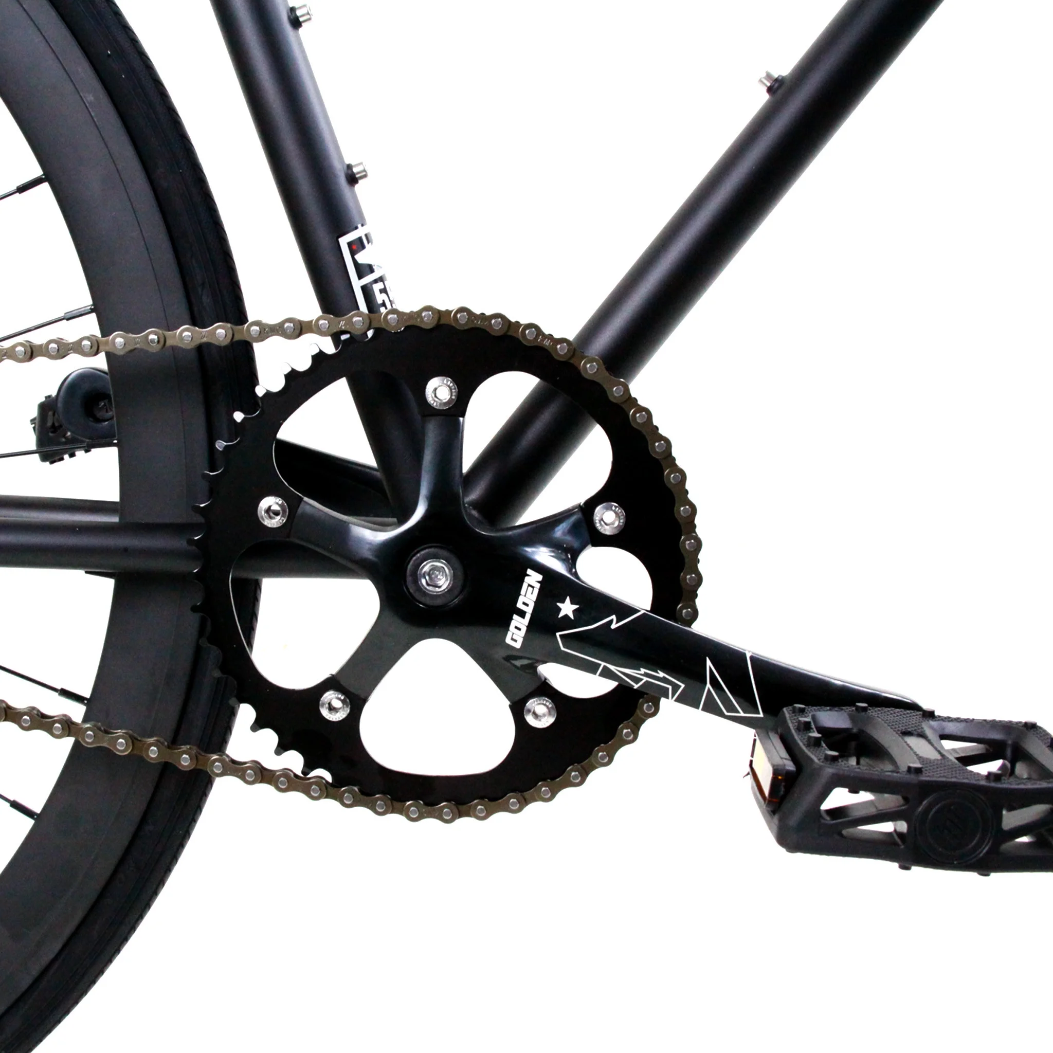 Golden Cycles Vader Black Matte Fixed Gear 48 cm