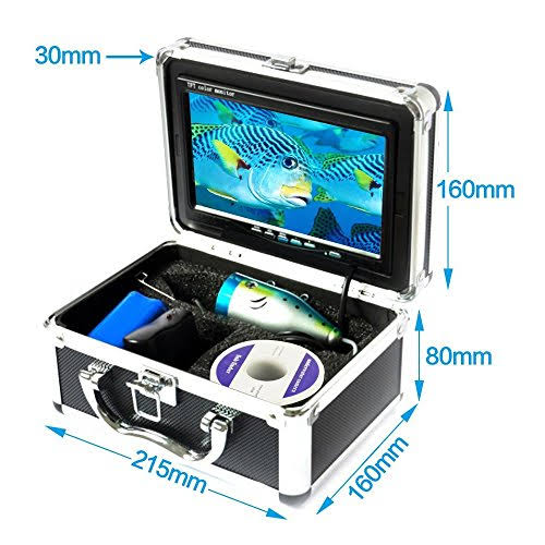 Underwater Fish Finder Anysun Professional Fishing Video Camera with 7x22 TFT Color LCD