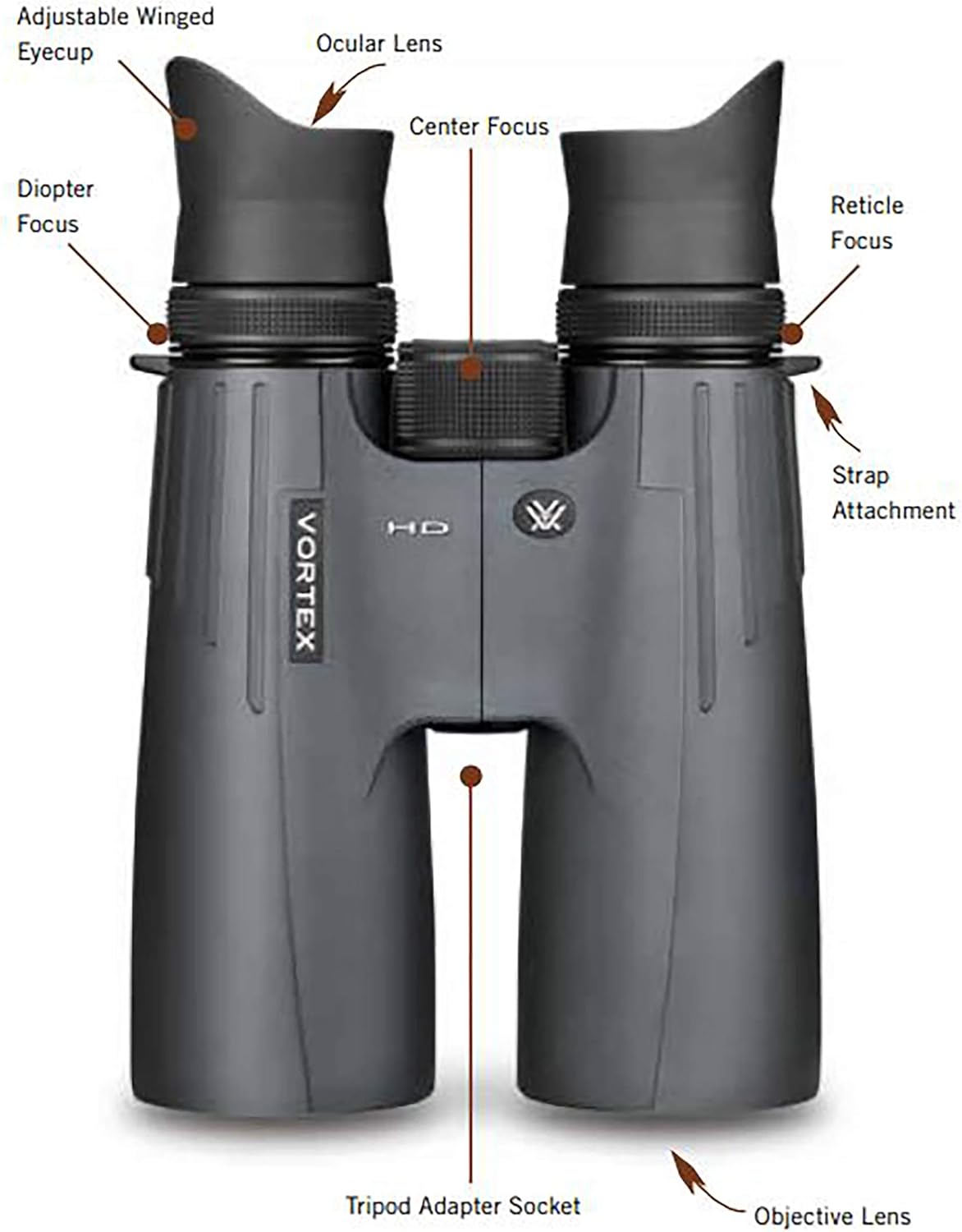 Vortex Optics Ranger HD R/T 10x50 Tactical Binoculars