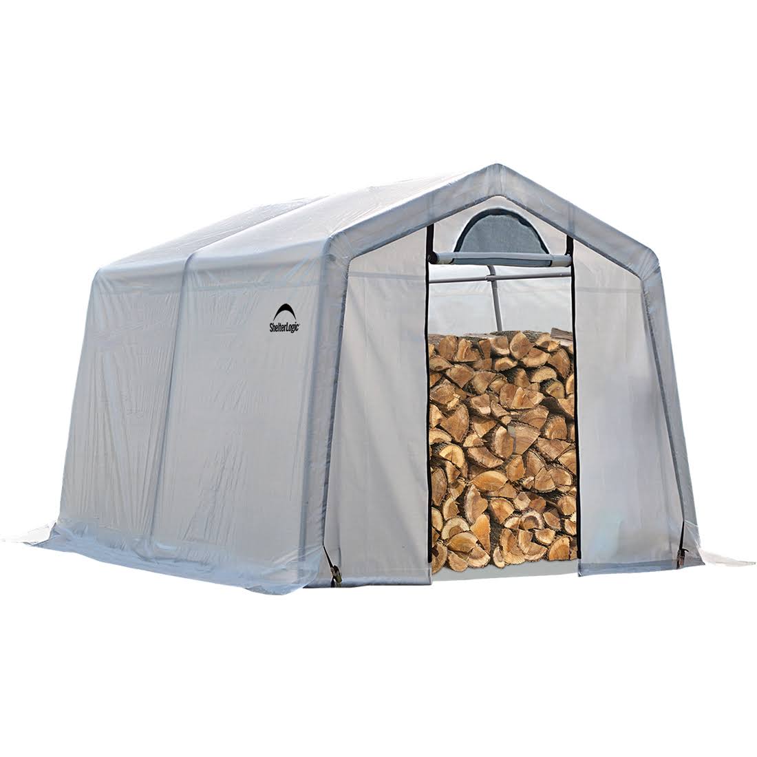 ShelterLogic Firewood Seasoning Shed, 10 ft. x 10 ft. x 8 ft.
