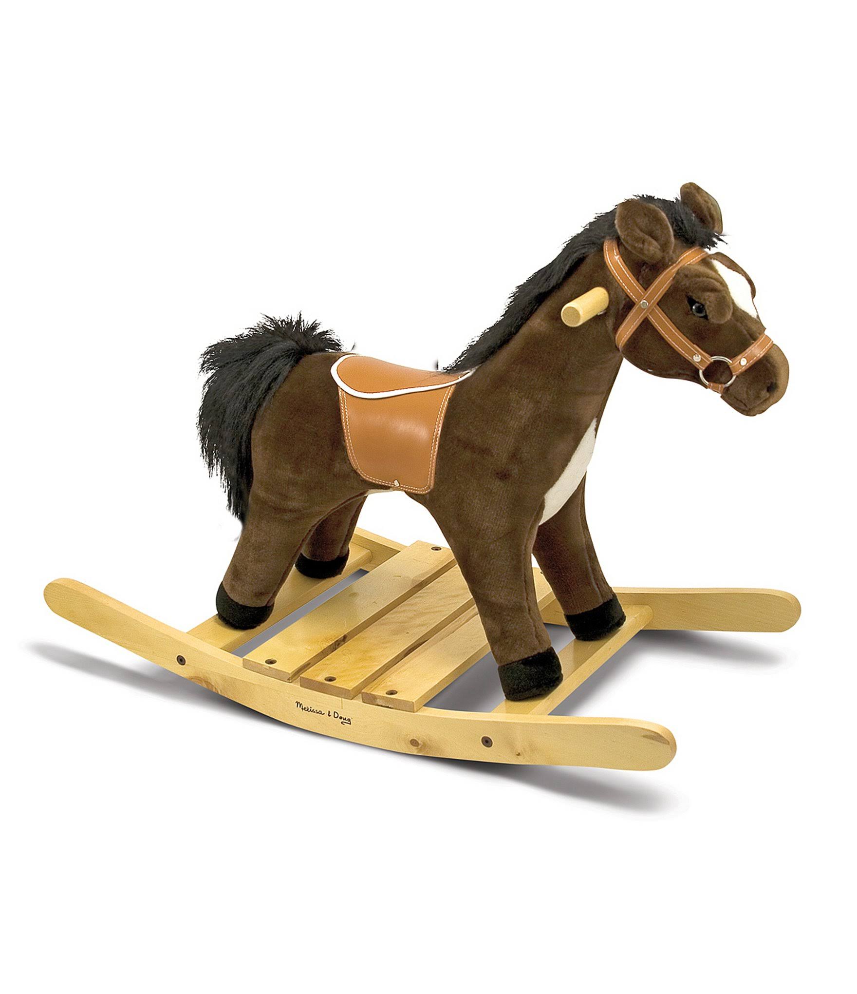 Melissa u0026 Doug Rock and Trot Plush Rocking Horse