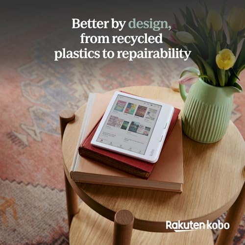 Kobo Libra Colour | eReader | 7” Glare-Free Colour E Ink Kaleido™ 3 Display | Dark Mode Option | Audiobooks | Waterproof | White