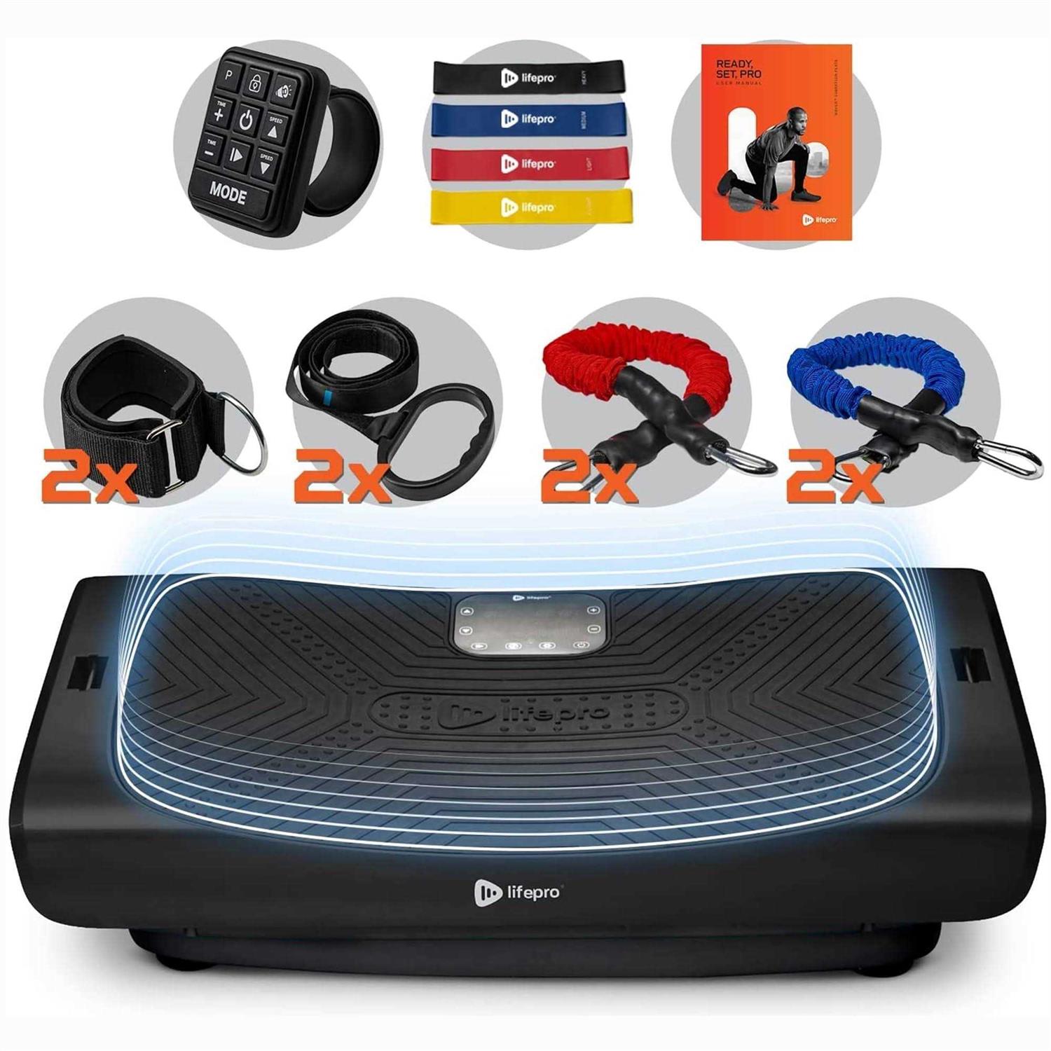 LifePro Rumblex Plus 4D Vibration Plate Exercise Machine Triple Motor Oscillation - Sports Supplies Online Store