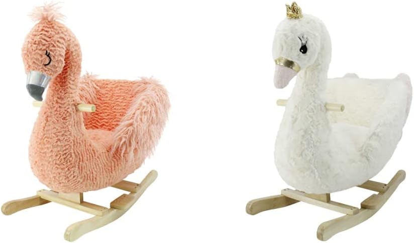 Soft Landing | Joyrides | Sit-in Character Rocker - Flamingo
