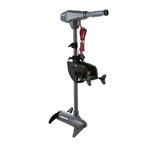 Newport Kayak Series 55lb Thrust Transom Mounted Saltwater Electric Trolling Motor w/LED Battery Indicator (24" Shaft)