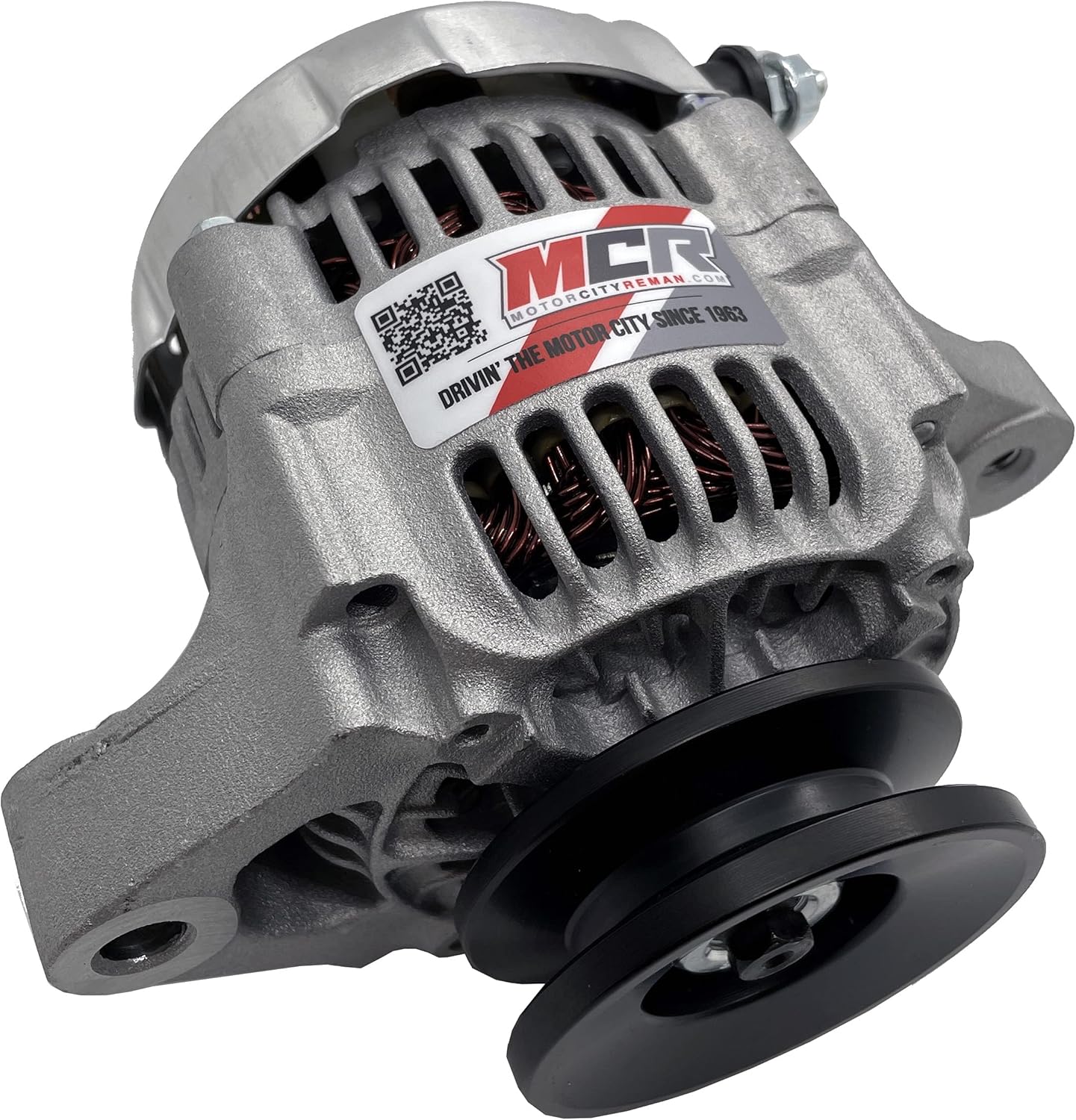 MCR New Mini Denso Style 1 Wire (Self-Exciting) Street Rod Race Car Alternator