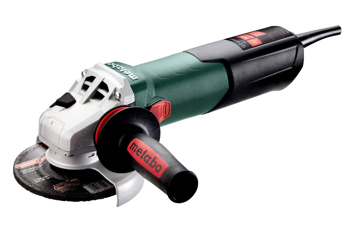 Metabo T 13-125 5x22 Tuckpointing Grinder - 9,600 RPM - 12.0 Amps - w/ Lock-On, Tuckpoint Shroud 600431690