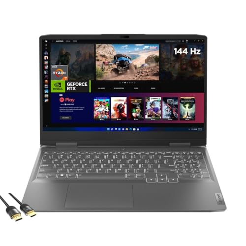 Lenovo LOQ Gaming Laptop, 15.6" FHD IPS 144Hz, AMD Ryzen 7 7840HS up to 5.1GHz, GeForce RTX 4050, 64GM DDR5, 2TB PCle 4.0, Backlit Keyboard, Wi-Fi 6, Webcam, RJ-45, Type-C, PDG HDMI, Win 11 Pro