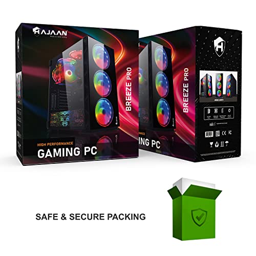 Gaming PC CYCLONIA Tower Computer Desktop - AMD Ryzen 7 5700G Processor Up to 4.6GHz - GeForce RTX 3060 12GB GDDR6-32GB DDR4-1TB SSD - Windows 11 Pro - Wi-Fi & VR Ready