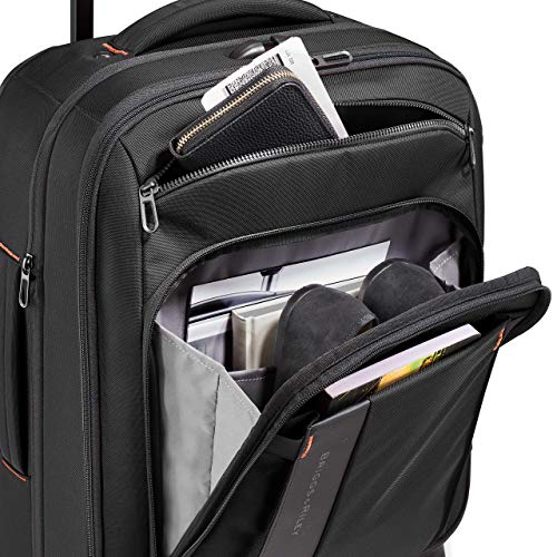 Briggs & Riley Domestic 22" Carry On Expandable Spinner - Luggage for Travel, Suitcases with Wheels, Softside Rolling Bag for Men & Women, Self-Repairing Zipper - ZDX Collection, Hunter