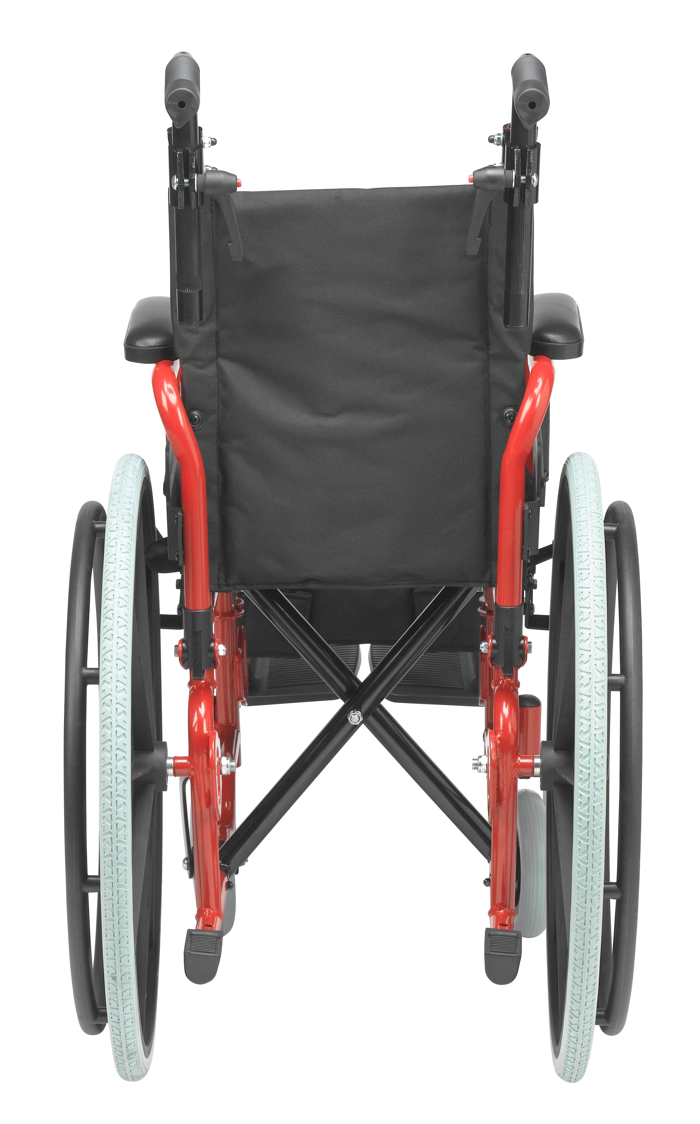 Drive Medical Wallaby Pediatric Folding Wheelchair 12x22 Fire Truck Red