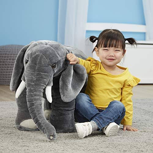 Melissa u0026 Doug Giant Elephant - Lifelike Stuffed Animal