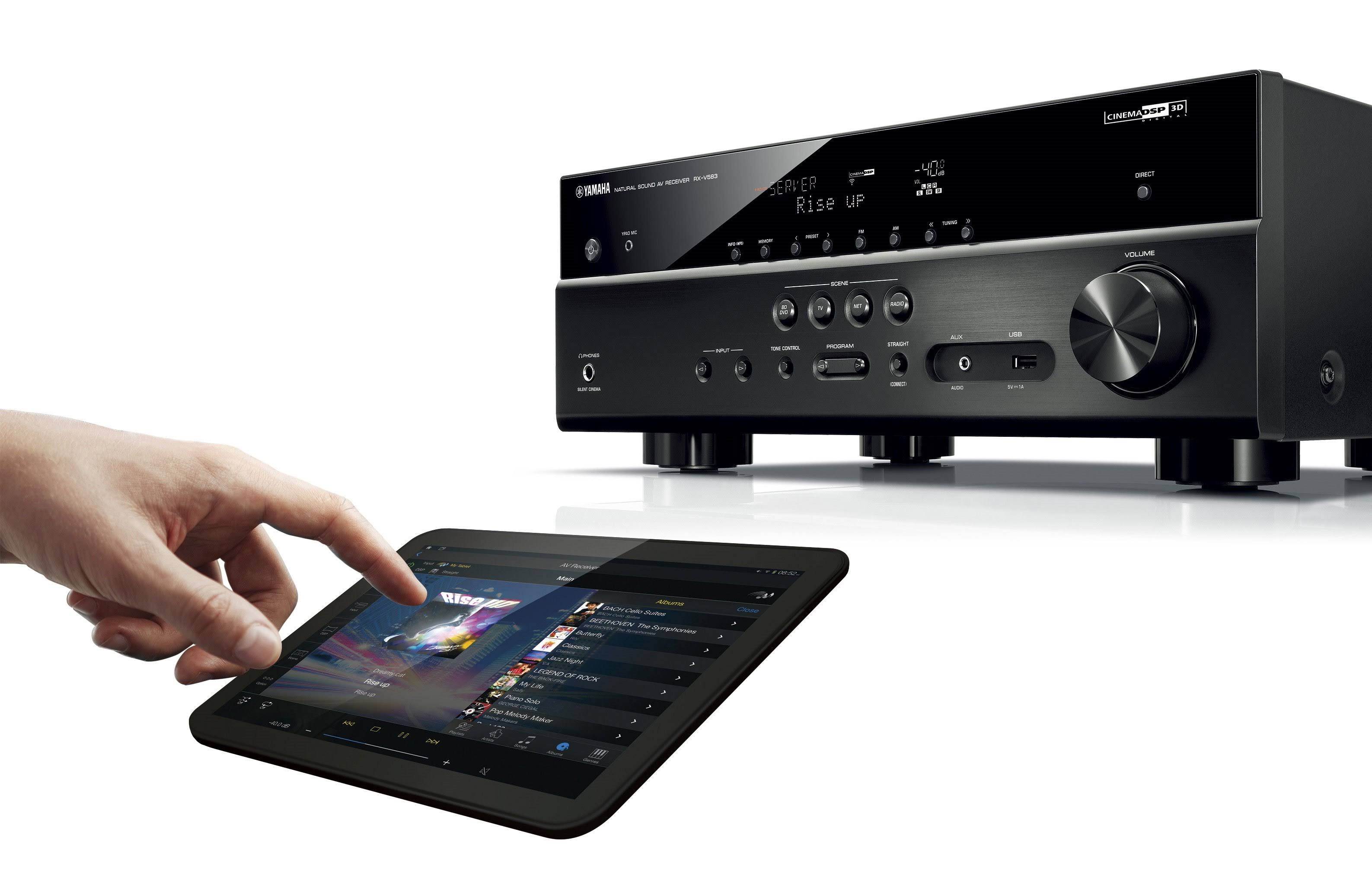 Yamaha RX-V583 7.2 Channel AV Network Receiver - Black