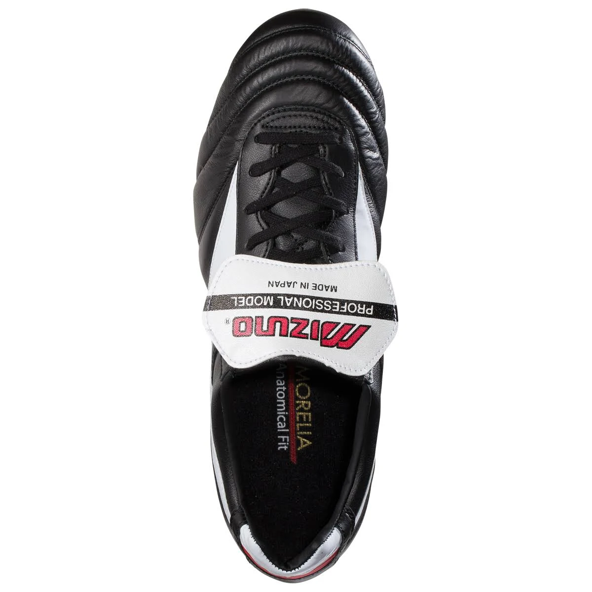 Mizuno Morelia II MIJ Molded Soccer Cleat Black/White/Red - 10.5