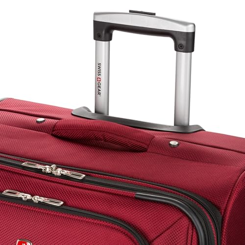 SwissGear Sion Softside Expandable Luggage, Black, Checked-Large 29-Inch