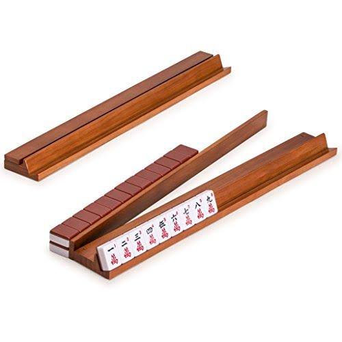 Yellow Mountain Imports American Mahjong Set with 166 Tiles, Soft Case, Racks with Pushers, and Accessories, Pattaya