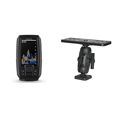 Garmin 010-02550-00 Striker Vivid 4cv, Easy-to-Use 4-inch Color Fishfinder and Sonar Transducer, Vivid Scanning Color Palettes