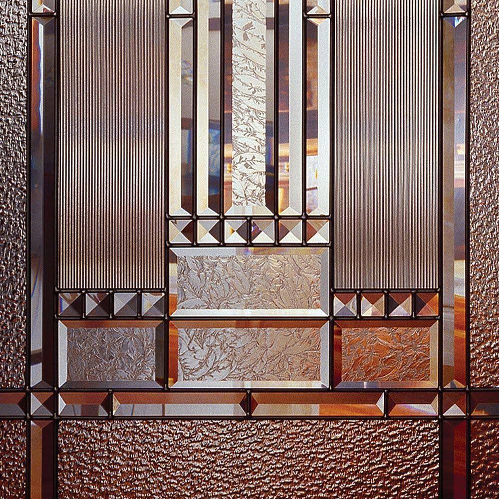 Feather River Doors 24 in. x 80 in. 1 Lite Preston Patina Smooth Primed MDF Interior Door Slab