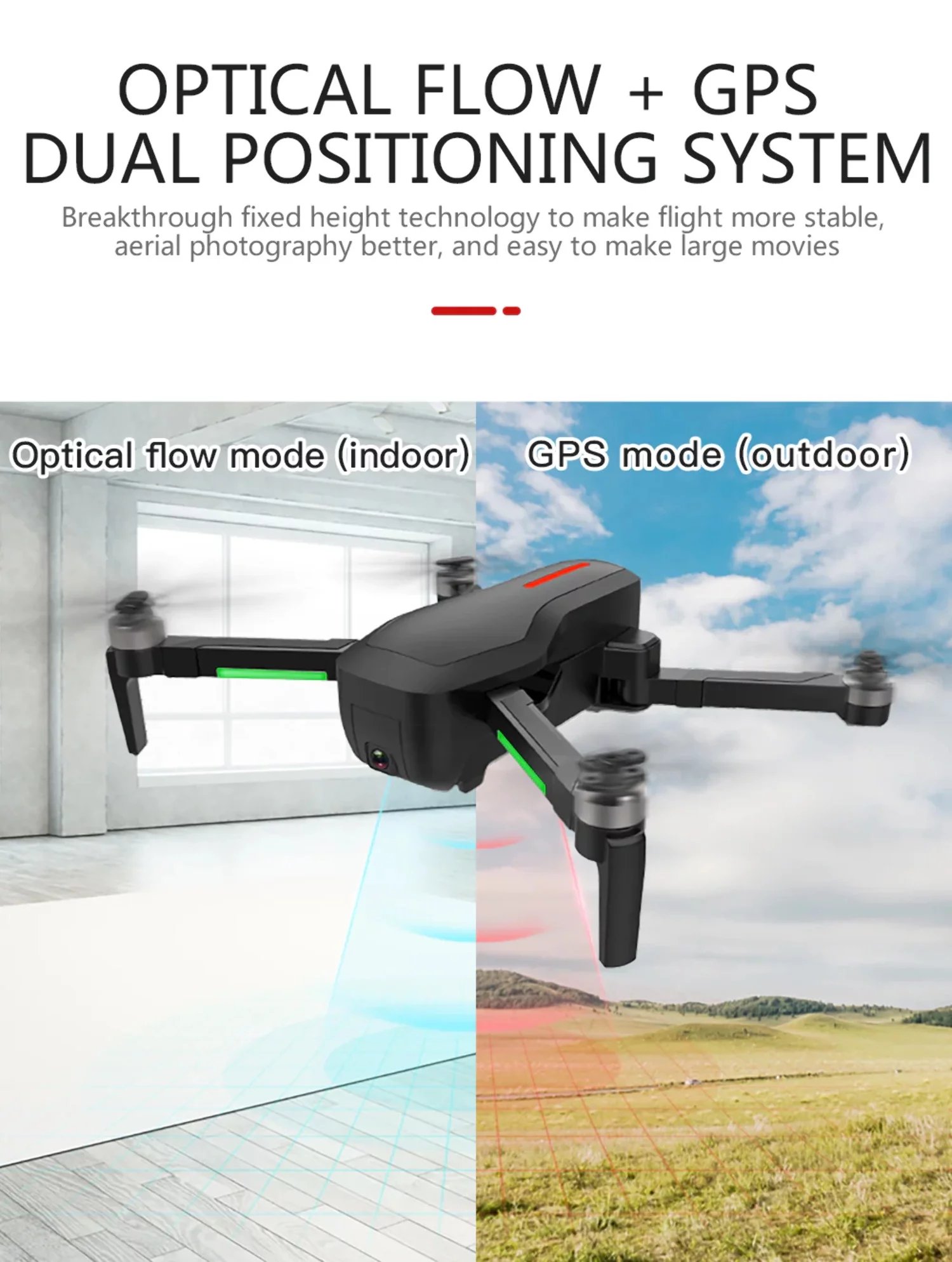 Drone X Pro LIMITLESS 2 GPS 4K UHD 5G WiFi Dual Camera FPV Live Video Follow Me 25min Battery RTH