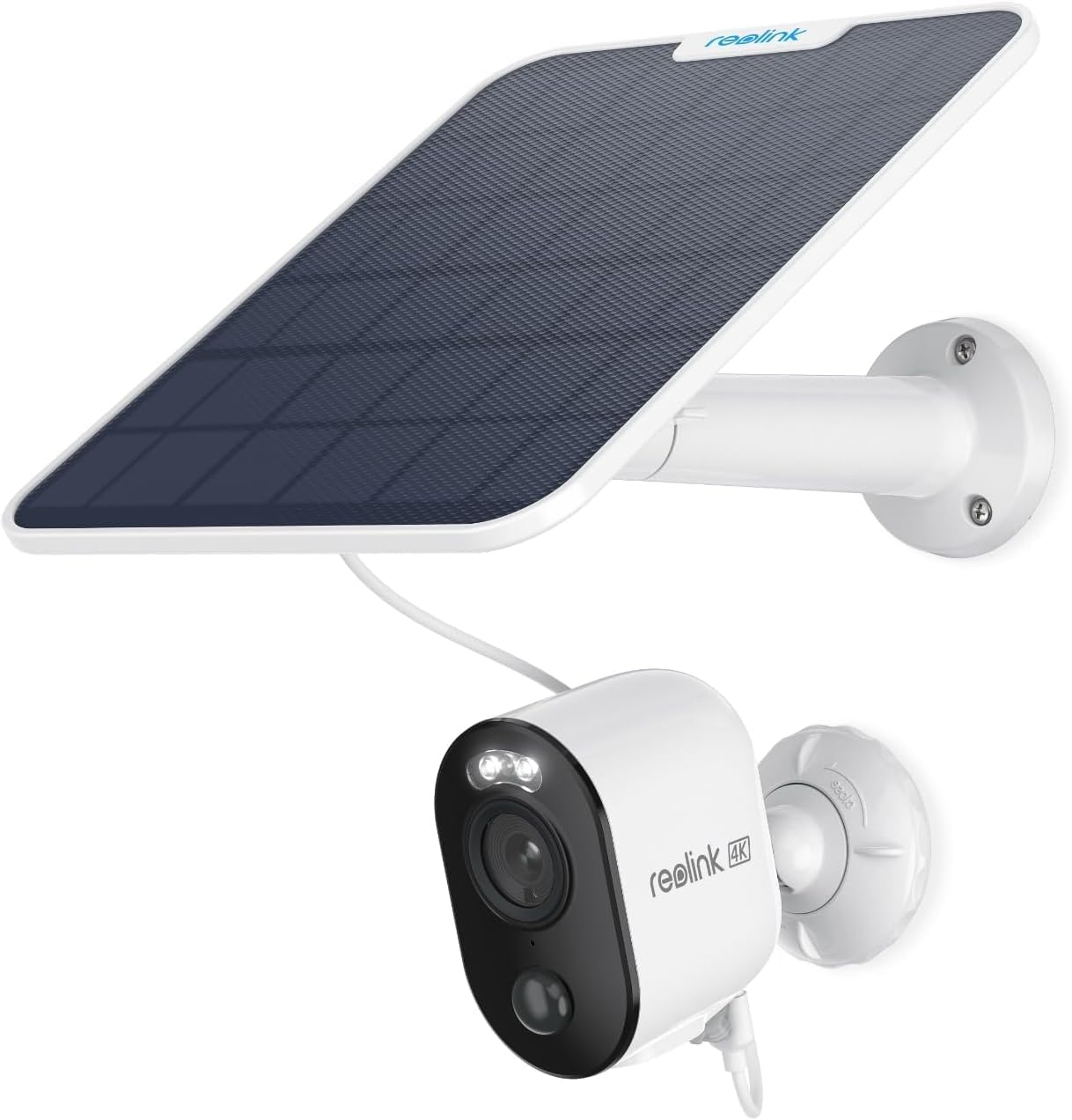REOLINK Argus 3 Ultra 2 Pack Bundle-4K Solar Security Cameras Wireless Outdoor, Solar Battery Outdoor Camera with Color Night Vision, 2.4/5 GHz Wi-Fi, 2-Way Talk, No Monthly Fee