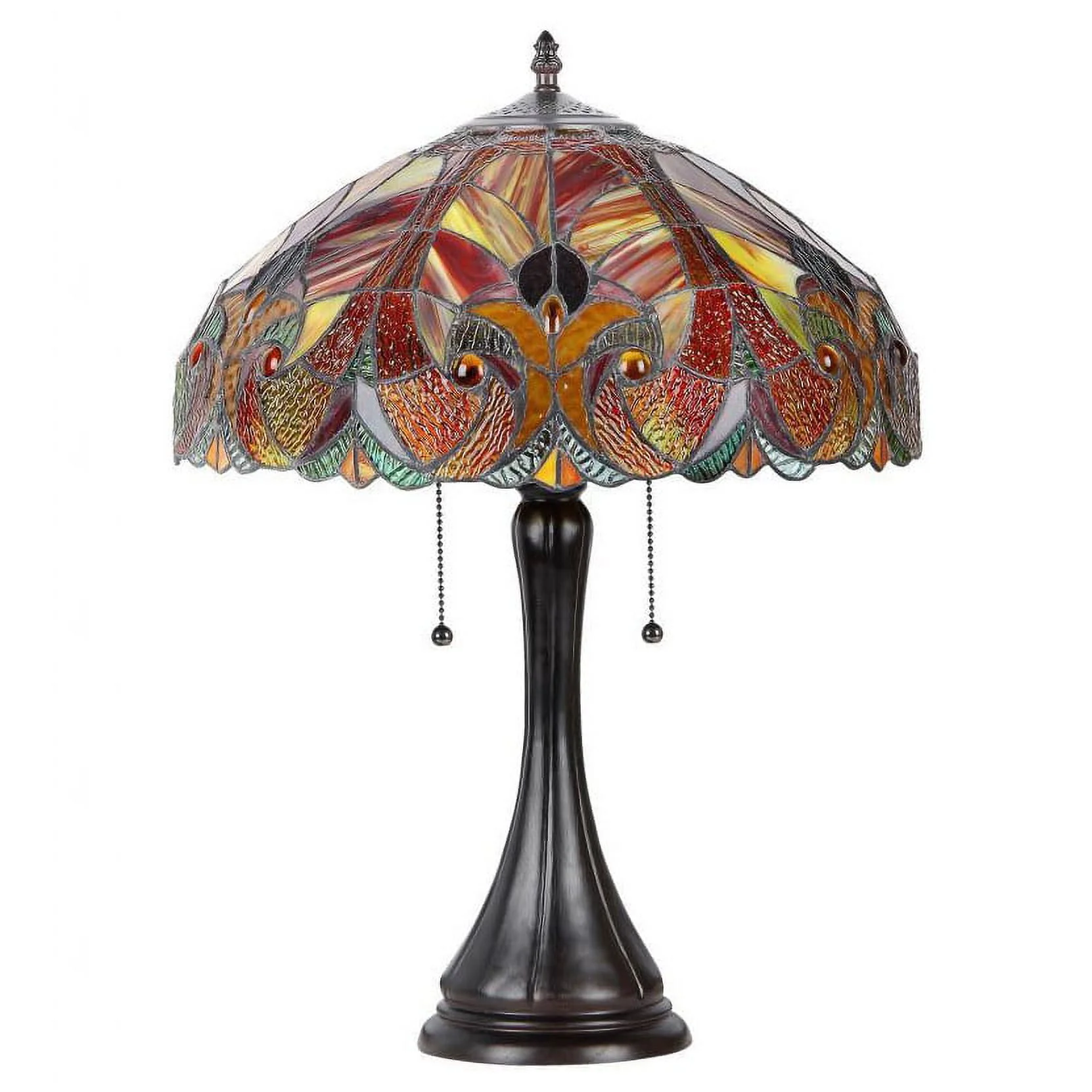 Chloe Lighting Tiffany Style Victorian Design 2-light Table Lamp
