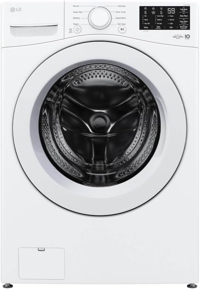 LG WM3470CW 5.0 Cu. Ft. White Ultra Large Capacity Front Load Washer