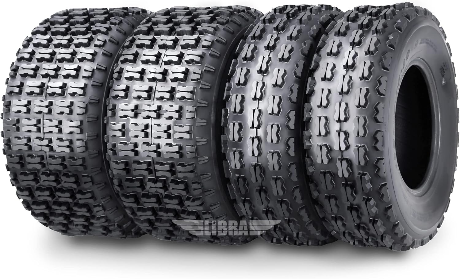 WANDA Set 4 Sport ATV Tires 21x7-10 & 20x10-9 Polaris Phoenix 200 Predator 500