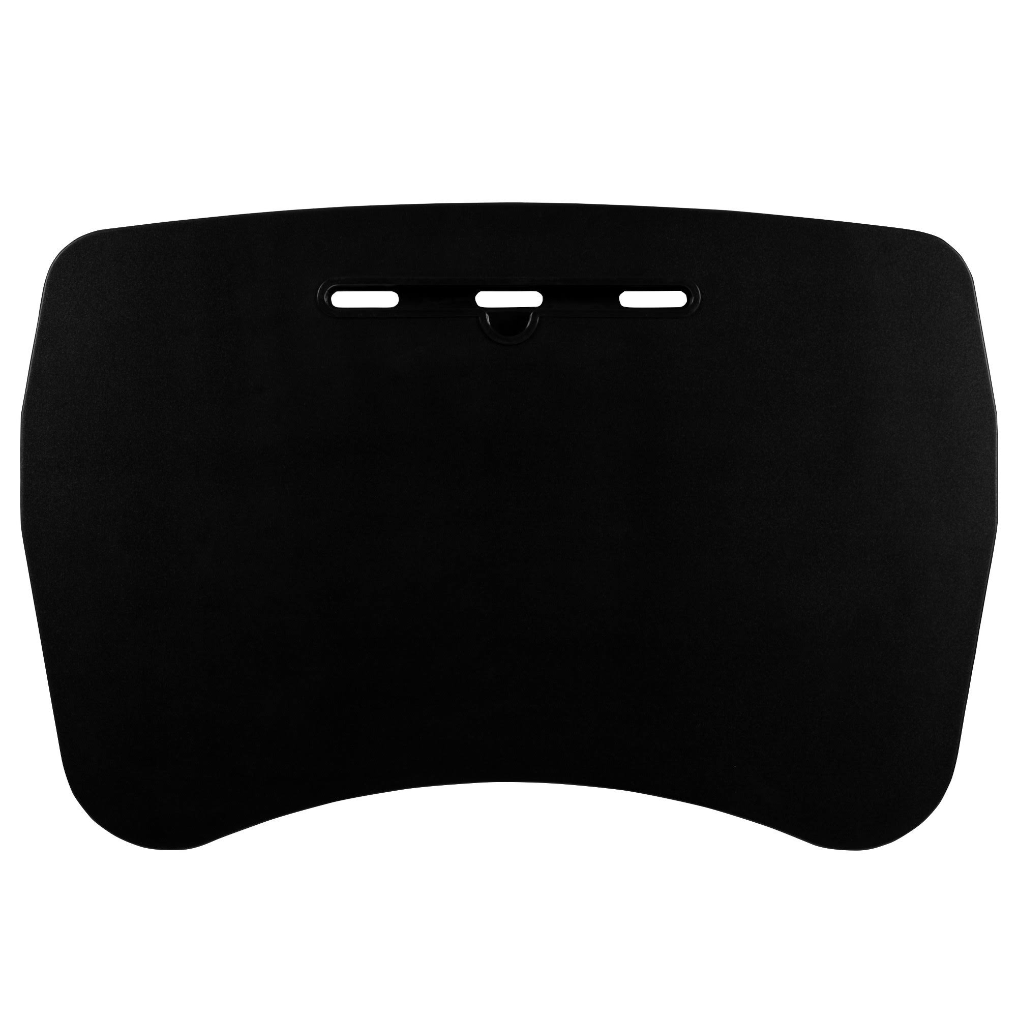 Flash Furniture Mobile Sit-Down Stand-Up Black Computer Ergonomic Desk with 28.25x22W Top - Adjustable Range 29x22- 41x22