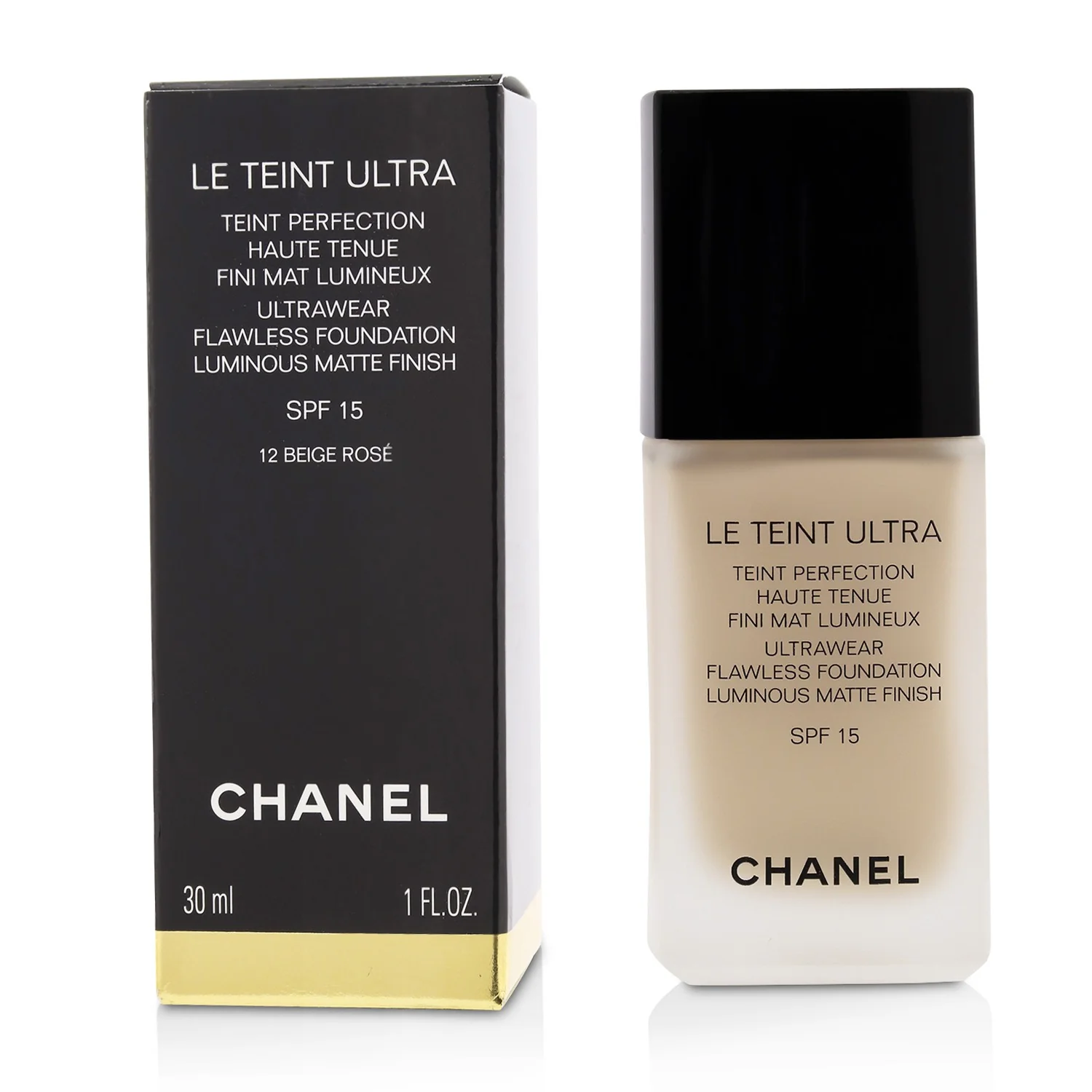 Chanel Le Teint Ultra Ultrawear Flawless Foundation Luminous Matte Finish SPF15 - # 22 Beige Rose 30ml/1oz