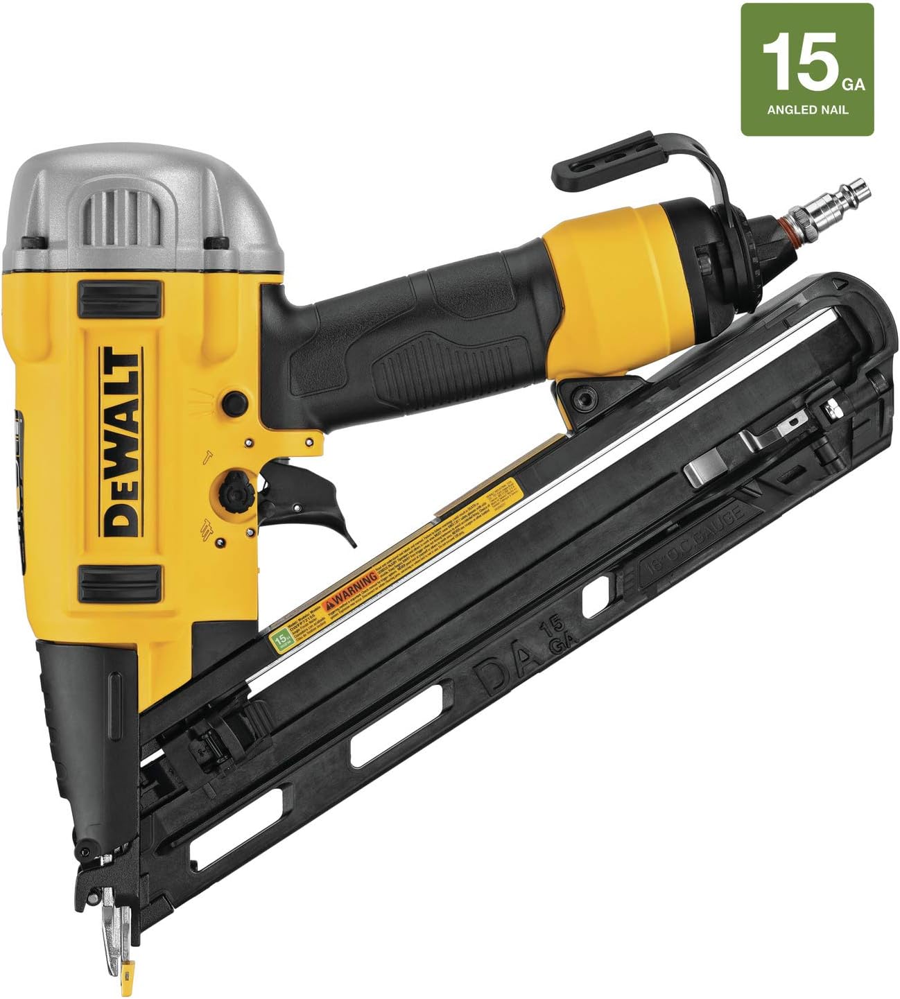 DEWALT DWFP72155 15 Gauge Precision Point "DA" Style Angle Finish Nailer