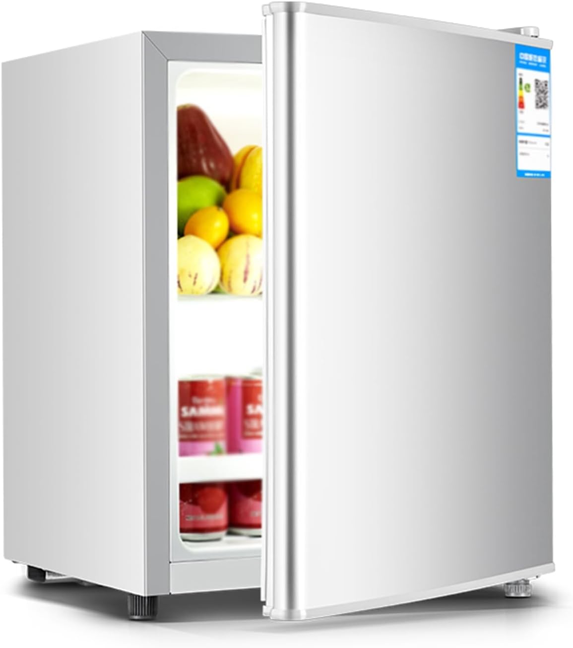 Compact Refrigerator, Mini Beverage Fridge with Adjust Temperature, Energy Saving Small Fridge Perfect for Bedroom Office Dorm Apartment