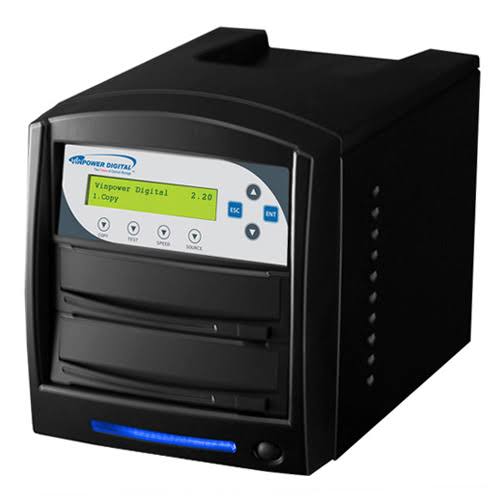 Vinpower Black 1 to 1 SharkCopier DVD CD Tower Duplicator Model SHARK-S1T-BK