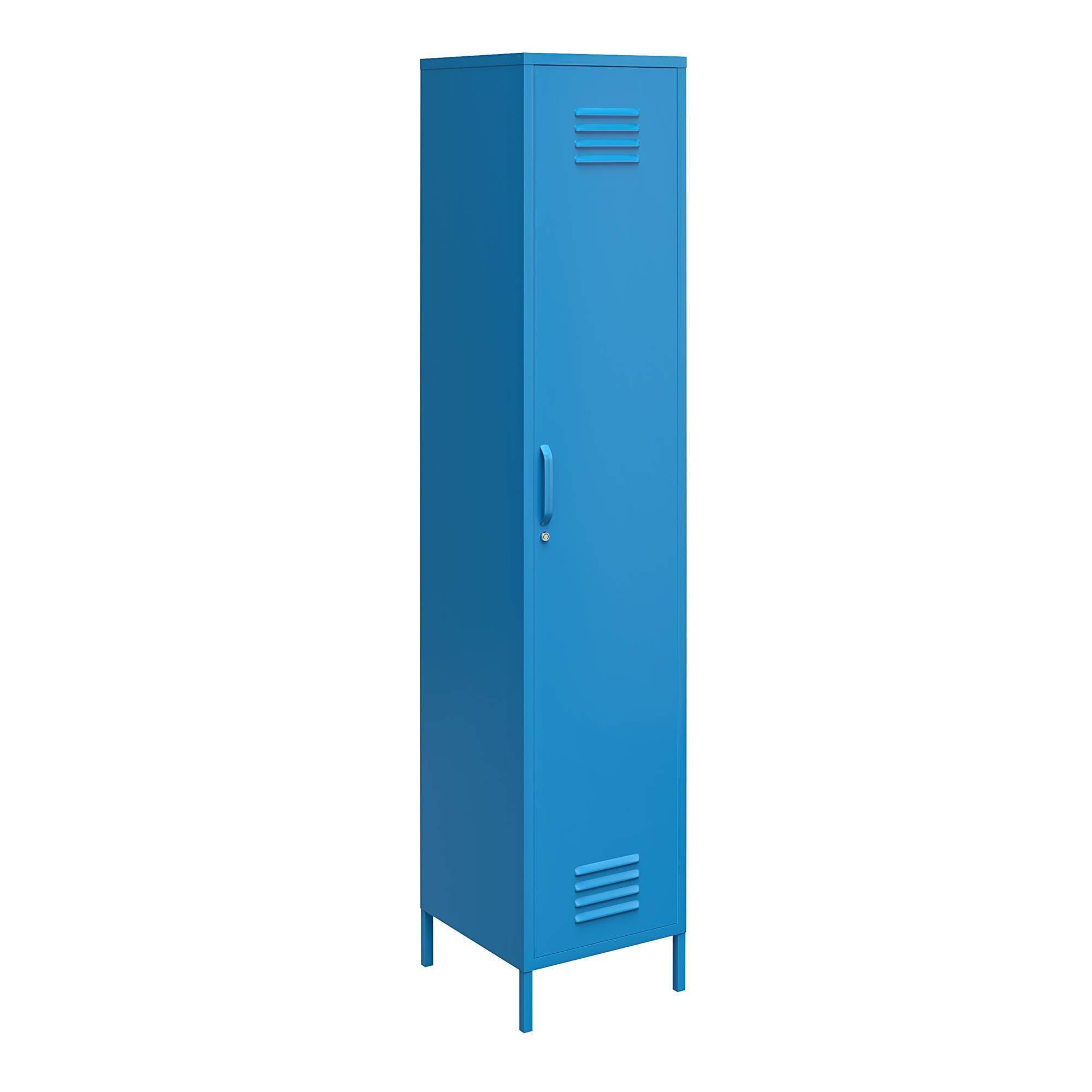 Novogratz Cache Single Metal Locker Storage Cabinet - Blue