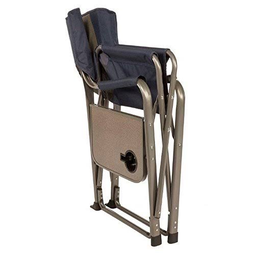 Kamp-Rite Director S Chair with Side Table, Blue