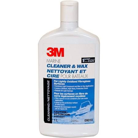 3M Marine Cleaner and Wax, 09010, 32 oz, 6 per Case