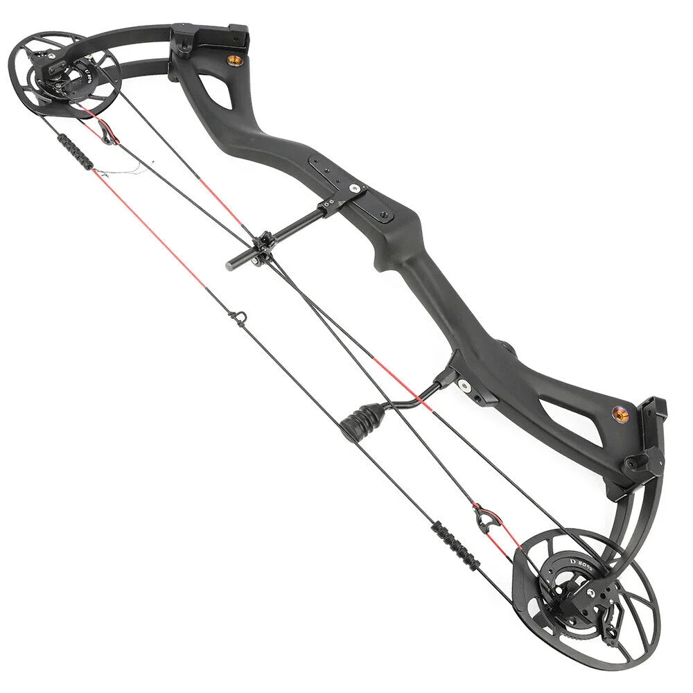 AME 29 Inch Carbon Fiber Compound Bow 0-70lbs Adjustable 345FPS Adult Hunting Target Archery