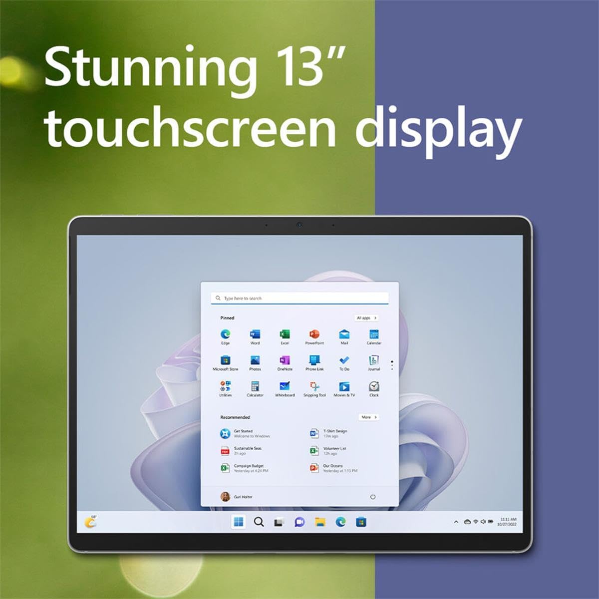 Microsoft Surface Pro 9 Tablet - 13" - SQ3-8 GB RAM - 128 GB SSD - Windows 11 Pro - 5G - Platinum