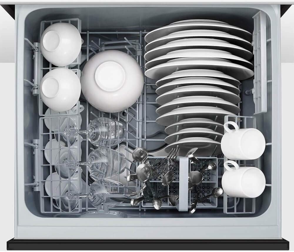 DD24SAX9N 24"" Built-In Single DishDrawer with 7 Place Settings 6 Wash Programs 2 Cutlery Baskets and 45 dBA Noise Level in Stainless Steel