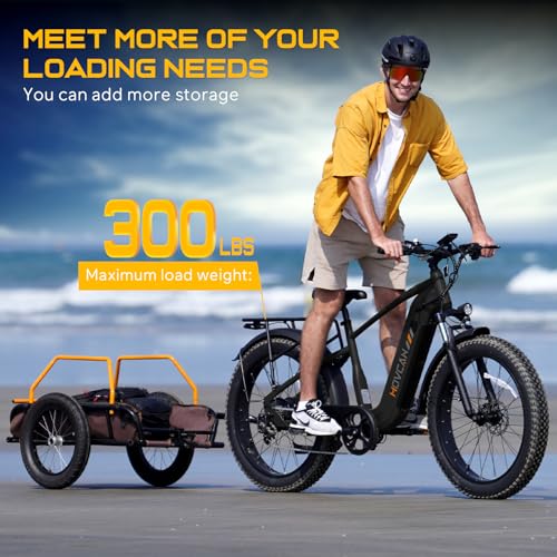 EB60 26" Fat Tire Electric Bike for Adults,2000W Motor Peak 2500W Up to 35MPH&70Miles,48V 20.8AH Hidden Battery,Commuting Electric Mountain Bike, 7 Speed Gear, Hydraulic Brake Ebike