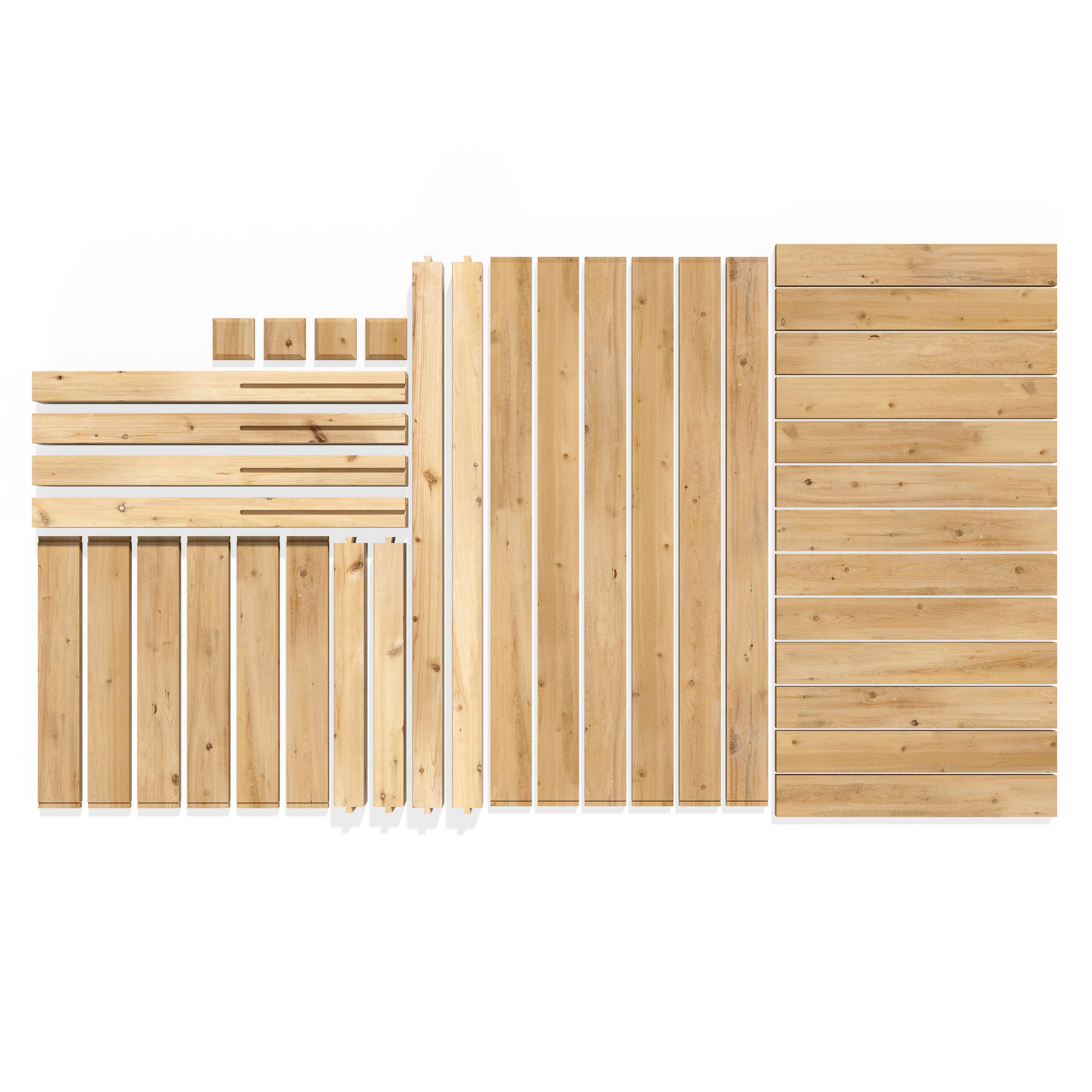 Greenes Fence Elevated Garden Bed 48x22 L x 24x22 W x 31x22 Cedar