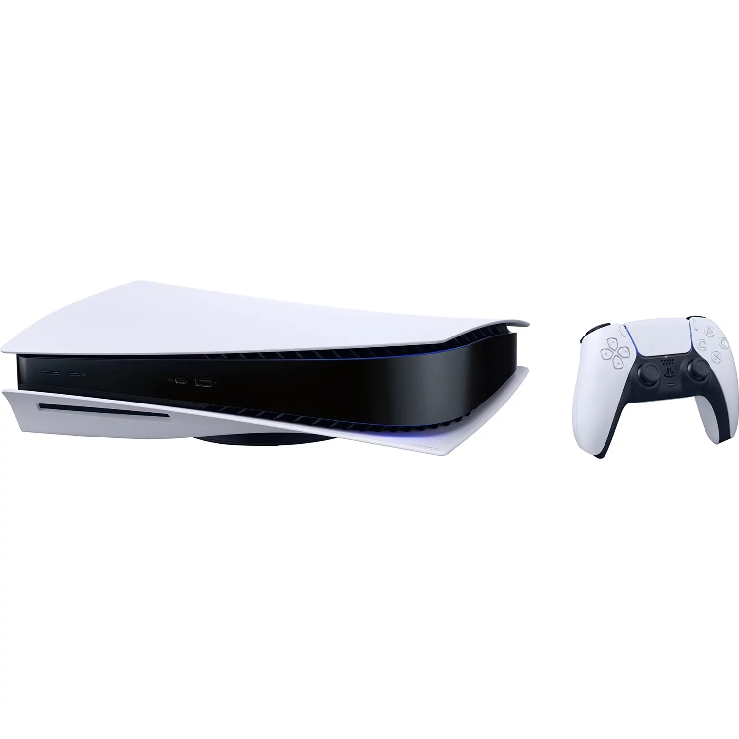 Sony PlayStation 5 Disc Version PS5 Gaming Console, AMD Ryzen Zen 8 Cores CPU 825GB PCIe Gen 4 NVNe SSD with Wireless Controller - Original White