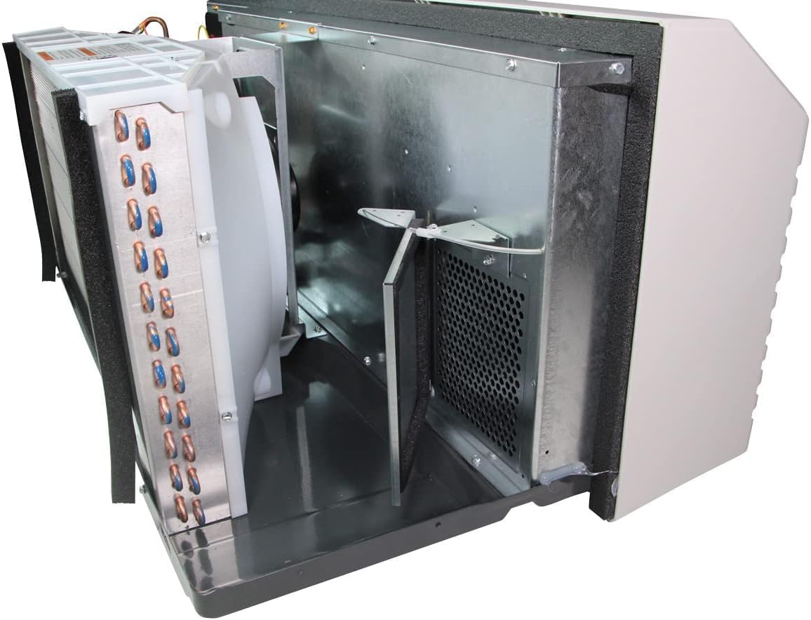 J-Series PTAC 9000 BTU Wall Mounted Air Conditioner with 5 KW Heater - Ideal AC Unit for Hotel, Motel, Apartment, Workshop, Garage and Sunroom Installations