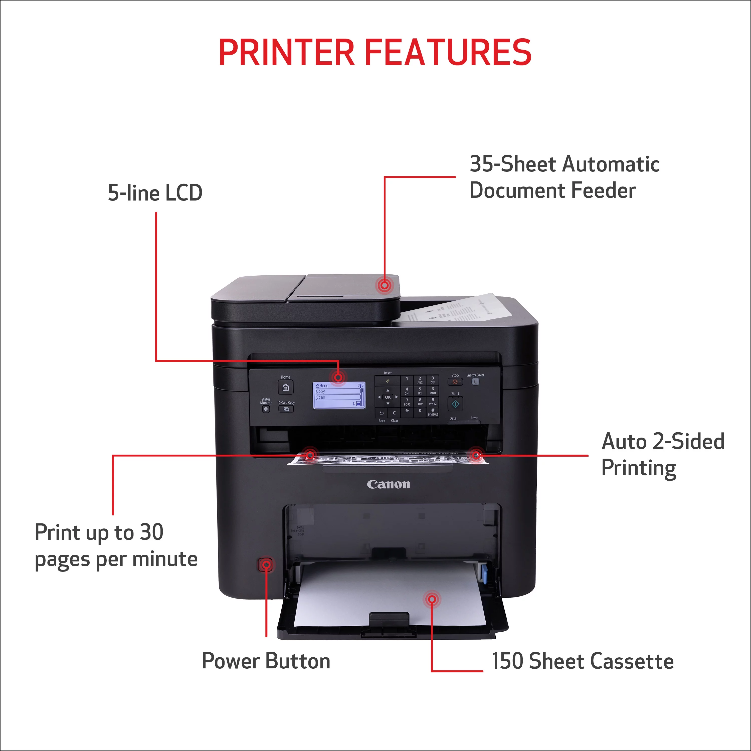 Canon imageCLASS MF273dw - Wireless, Duplex Laser Printer