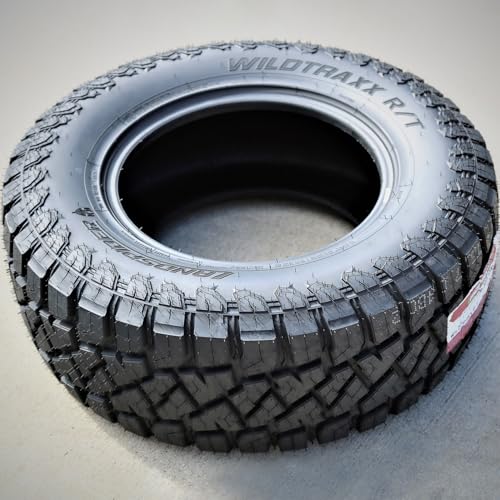 Wildtraxx R/T All-Terrain Mud Off-Road Light Truck Radial Tire-35X12.50R20LT 35X12.50X20 35X12.50-20 126R Load Range F LRF 12-Ply BSW Black Side Wall