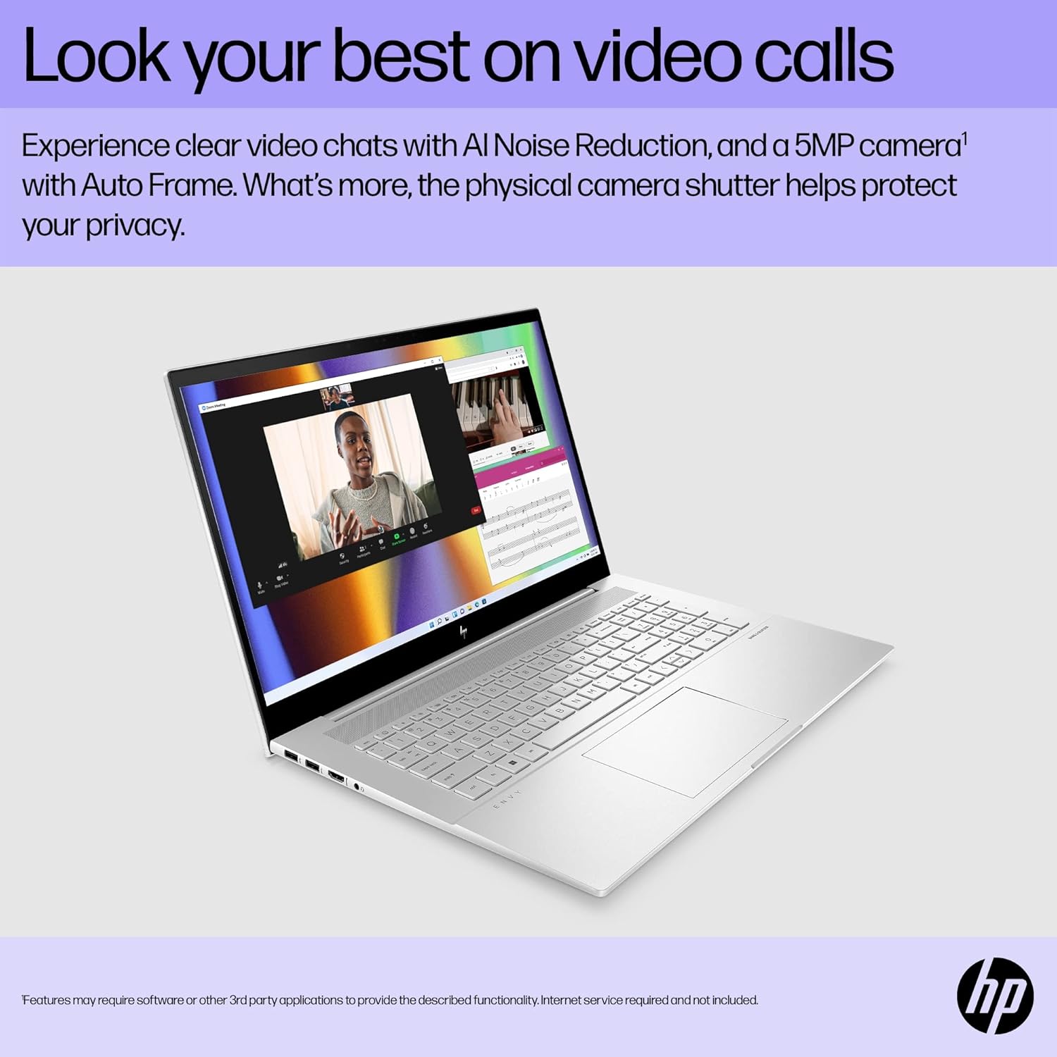 HP ENVY Laptop, 17.3" Full HD Touchscreen, 12th Gen Intel Core i7-1260P, 16GB DDR4 RAM, 1TB PCIe SSD, IR Camera, HDMI, Backlit Keyboard, Wi-Fi 6, Windows 11 Home, Silver